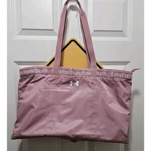 Under Armour Favorite Tote Bag 20L Prime Pink Zip Water Repellent NWOT Gym Yoga